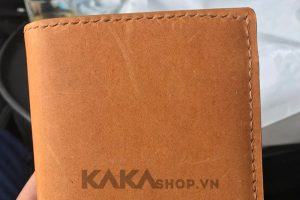 Ví da bò nam đứng cao cấp vàng bò 311 3