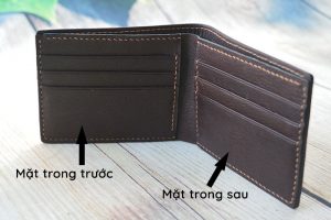 Mặt trong ví da