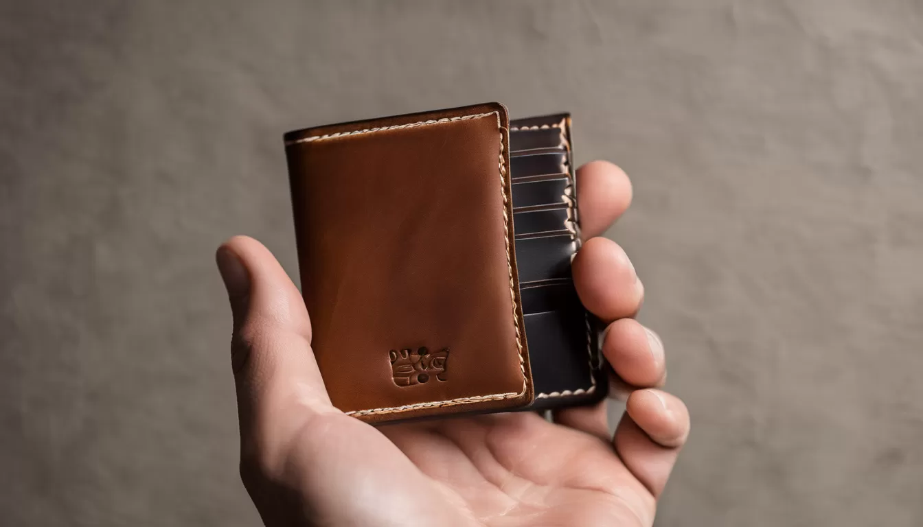 Ví da bò đựng card nhỏ gọn