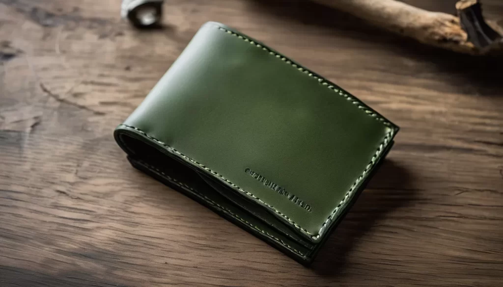 Ví Da Bò Nam Ngang Xanh Rêu: Phong Cách & Tiện Lợi